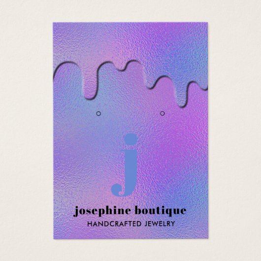 Écran d'oreille Monogramme des gouttes d'huile Iri (Devant)