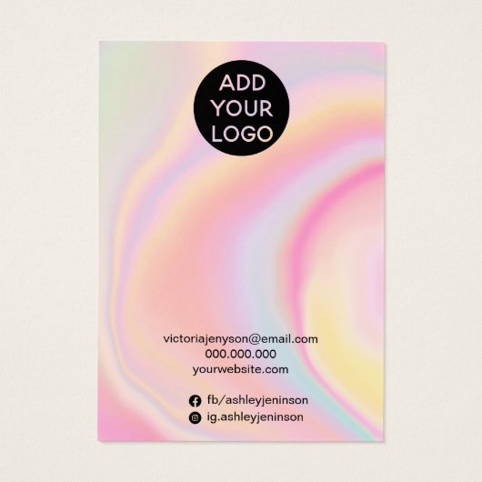 écran d'oreille multi-goujon rose arc en ciel (Dos)