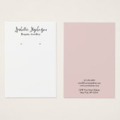 Écran d'oreille noir blanc simple (Devant & derrière)