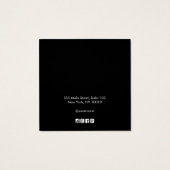 Écran d'oreille noir blanc sur logo personnalisé (Dos)