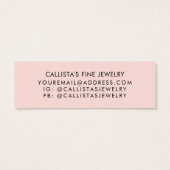 Écran d'oreille Parties scintillant Rose Rose Gold (Dos)