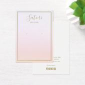 Écran d'oreille Pastel Pink Rainbow Ombre Script (Bureau)