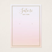 Écran d'oreille Pastel Pink Rainbow Ombre Script (Devant)