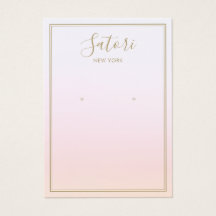 Écran d'oreille Pastel Pink Rainbow Ombre Script
