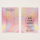 Écran d'oreille pluviale à parties scintillant chi (Devant & derrière)