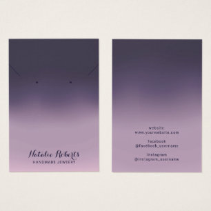 Écran d'oreille pour bijoux artisanaux violet Ombr