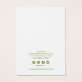 Écran d'oreille pour bijoux en feuillage vert (Dos)