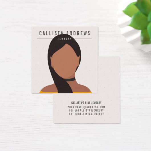 Écran d'oreille pour fille Brown longue et terrest (Bureau)