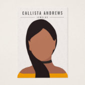 Écran d'oreille pour fille Brown longue et terrest (Devant)