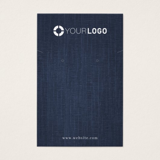 Écran d'oreille pour logo bleu marine (Devant)