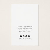 Écran d'oreille pour logo bleu marine (Dos)