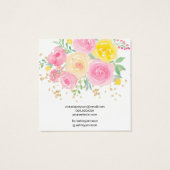 Écran d'oreille rose floral (Dos)