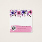 Écran d'oreille rose floral (Dos)