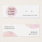 Écran d'oreille rose moderne (Devant & derrière)