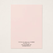 Écran d'oreille rose pâle moderne Script (Dos)