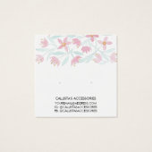 Écran d'oreille rose vert floral (Dos)