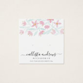 Écran d'oreille rose vert floral (Devant)