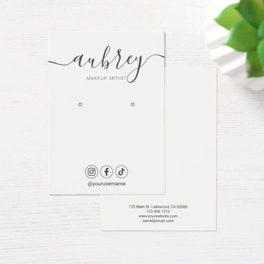 Écran d'oreille simple de script moderne (Bureau)