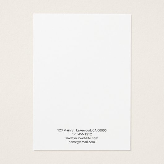 Écran d'oreille simple de script moderne (Dos)