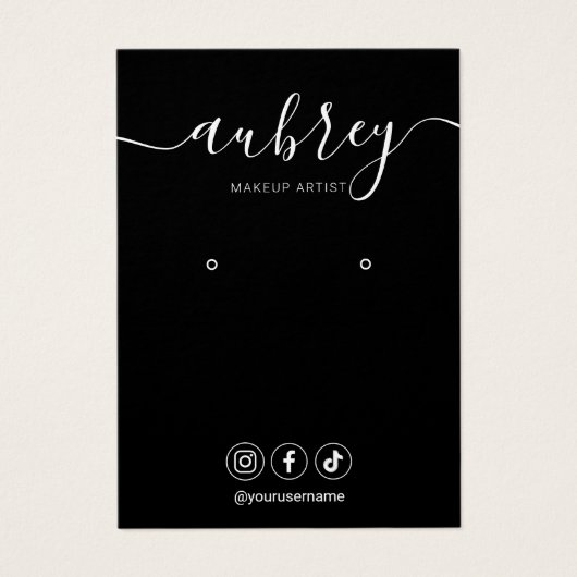 Écran d'oreille simple de script moderne (Devant)