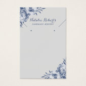 Écran d'oreille vintage Blue Floral (Devant)