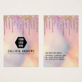 Écran du collier du logo de la Parties scintillant (Devant & derrière)