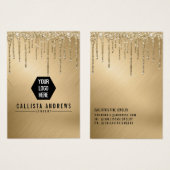 Écran du collier du logo des Parties scintillant d (Devant & derrière)