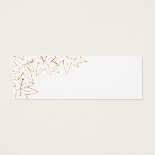 Écran Feuille d'érable d'automne Balises de mariag (Dos)