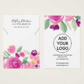 Ecran fleurie violette bijoux encolure (Devant & derrière)