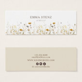 Ecran Fleurs sauvages d'aquarelle Boucles d'oreill (Devant & derrière)