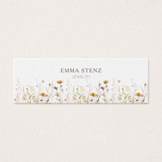 Ecran Fleurs sauvages d'aquarelle Boucles d'oreill (Devant)