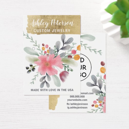 Ecran florale feuille or écran chic oreille (Bureau)