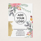 Ecran florale feuille or écran chic oreille (Dos)