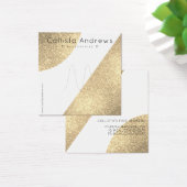 Ecran Geo Heart Parties scintillant en or blanc (Bureau)