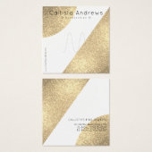 Ecran Geo Heart Parties scintillant en or blanc (Devant & derrière)