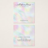 Écran moderne Pastel Holographique Arc-en-ciel (Devant & derrière)