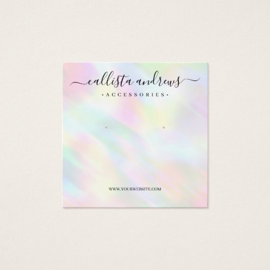 Écran moderne Pastel Holographique Arc-en-ciel (Devant)
