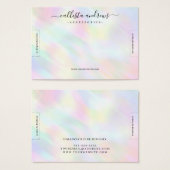 Écran moderne Pastel Holographique Arc-en-ciel (Devant & derrière)