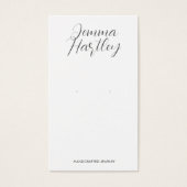 Écran moderne simple Script noir blanc oreille (Devant)