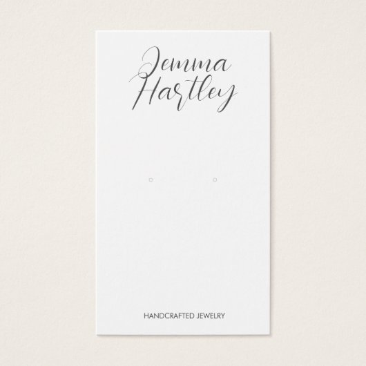 Écran moderne simple Script noir blanc oreille (Devant)