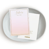 Écran Pastel Pink Rainbow Ombre Script