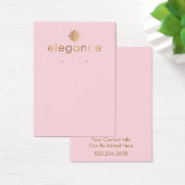 Écran Porte-oreille Rose Pastel Gold Logo (Bureau)