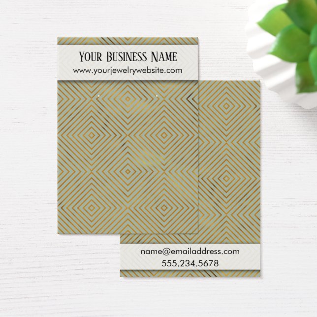 Écran Porte-oreille Vert Motif Or (Bureau)