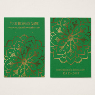 Écran Porte-oreilles Gold Mandala & Deep Green