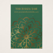 Écran Porte-oreilles Gold Mandala & Leaf Green (Devant)