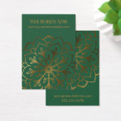 Écran Porte-oreilles Gold Mandala & Leaf Green (Bureau)