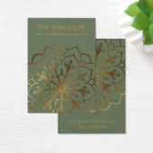 Écran Porte-oreilles Gold Mandala & Olive Green (Bureau)