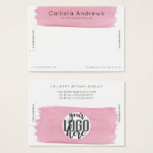 Écran rose blanc Aquarelle Bracelet (Devant & derrière)