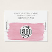 Écran rose blanc Aquarelle Bracelet (Dos)