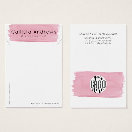 Ecran rose blanc couleur d'aquarelle Bruxelles (Devant & derrière)